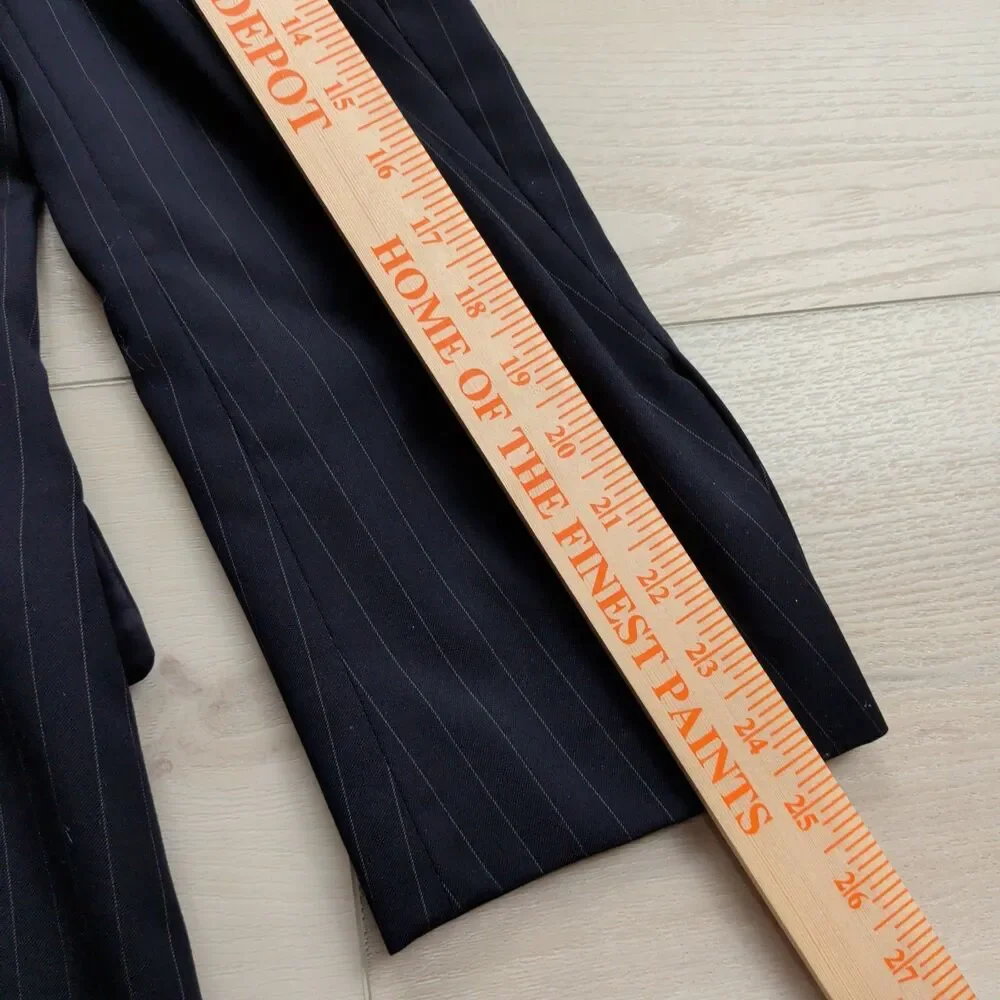 Brooks Brothers‎ Blazer Sport Coat Mens 44R 1818 Madison Black Pinstripe Wool